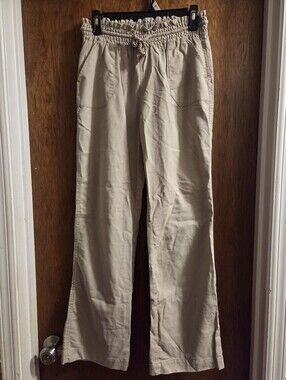 Ci-Sono Casual Drawstring Waist Beige Pants Size Small